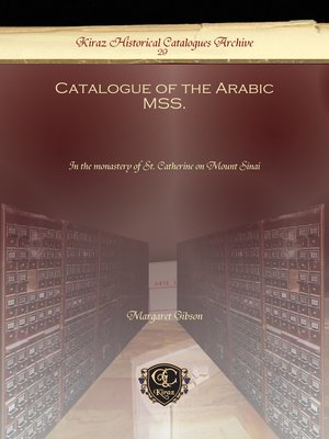 cover image of Catalogue of the Arabic MSS.